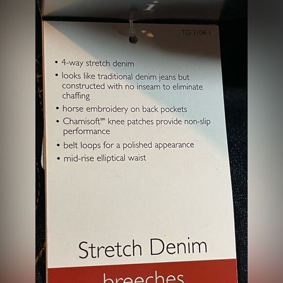 IRIDEON Equestrian Horseback Riding Jeans denim Pants Girls Sz 16 NEW rhinestone - Picture 6 of 8